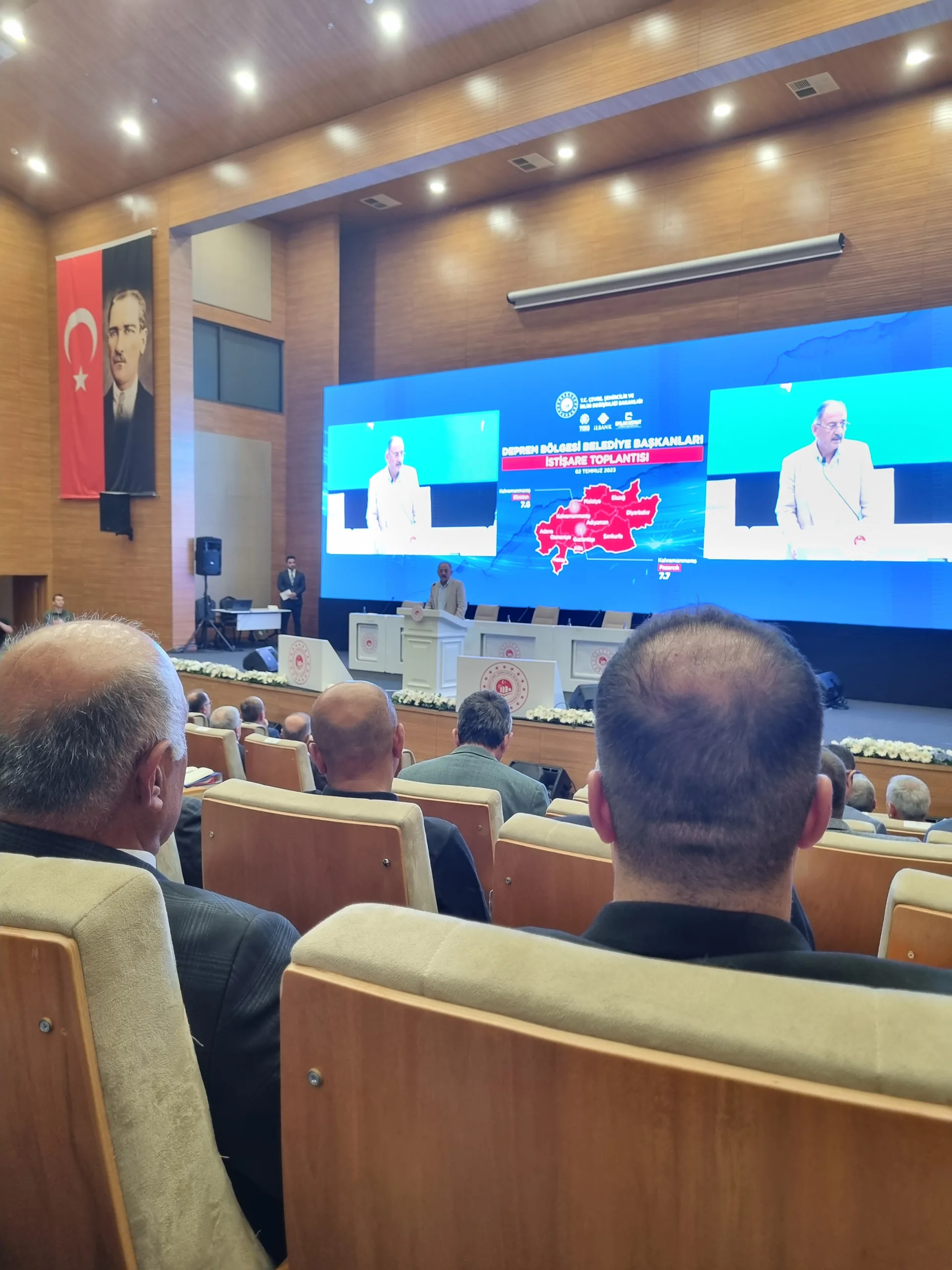 Kahramanmaraş depremi sonrası Ankara'da istişare toplantısına katıldık.