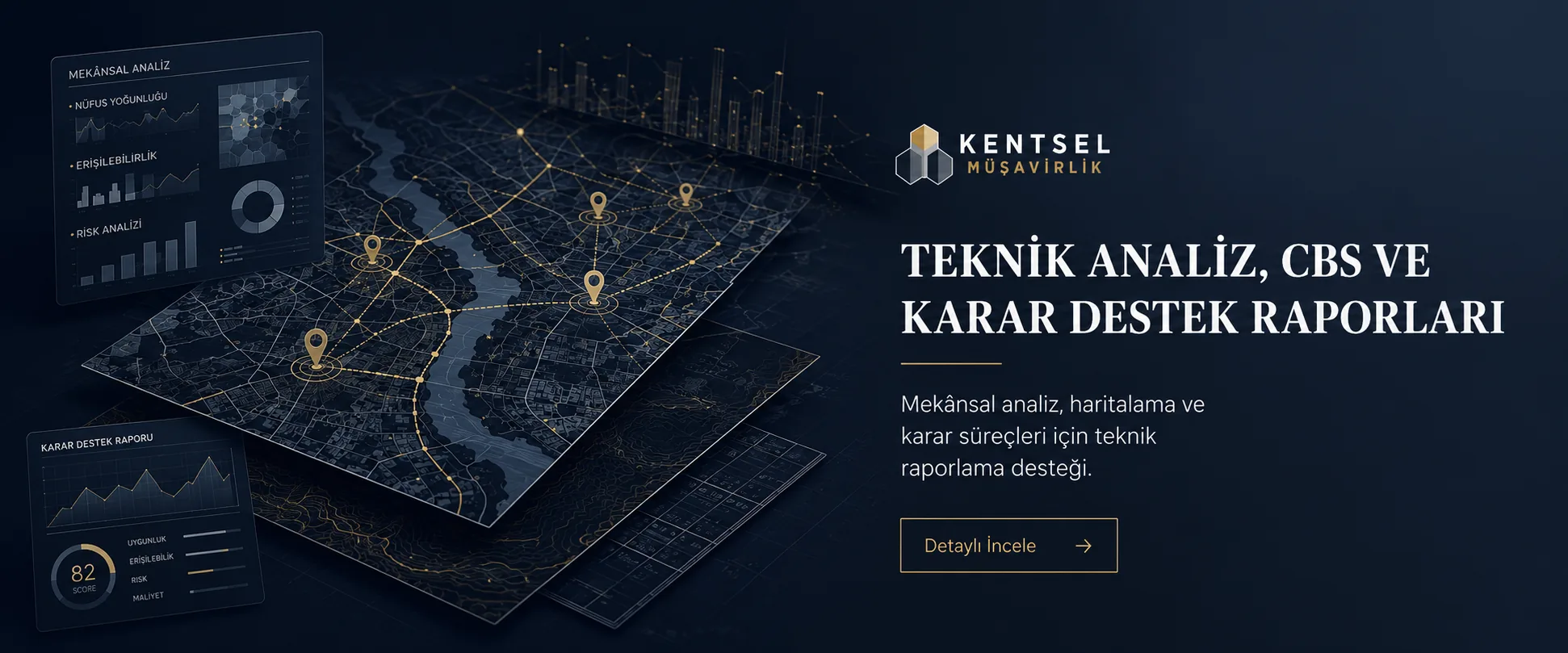 <p>Teknik Analiz, CBS ve Karar Destek Raporları</p>